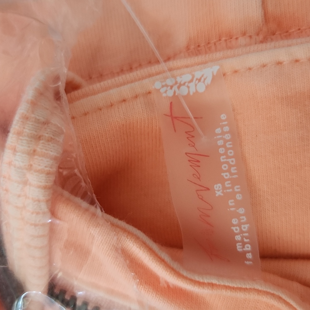 New Free People Hot Shot Strappy Onesie XS Orange Peach Jumpsuit FP Movement NWT - Picture 13 of 14